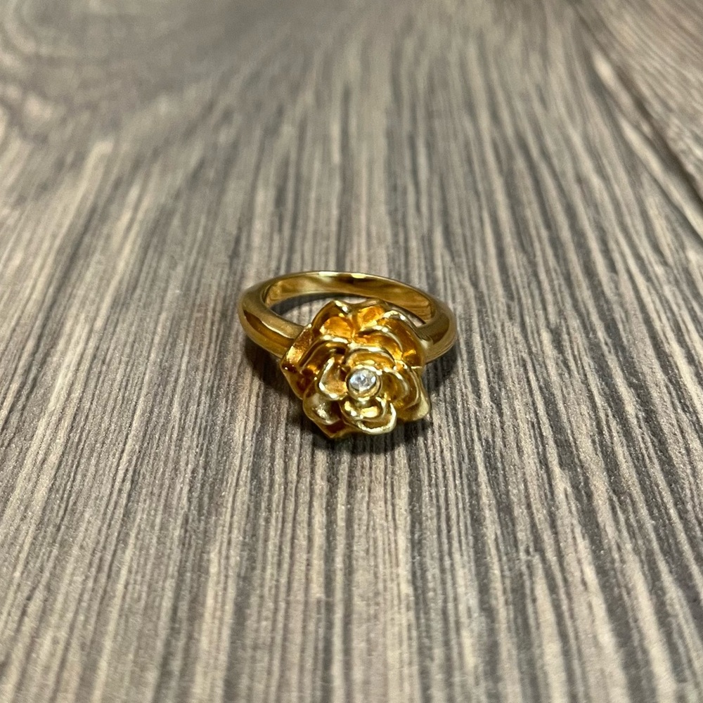Vintage Gold Rose Ring